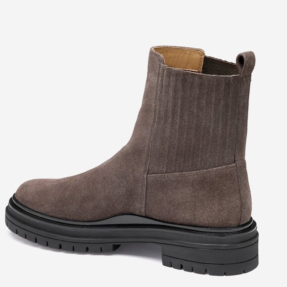 Johnston & Murphy Gianna Gore Ankle Boot, Dark Grey Suede Women Size 10 NEW - Picture 2 of 7